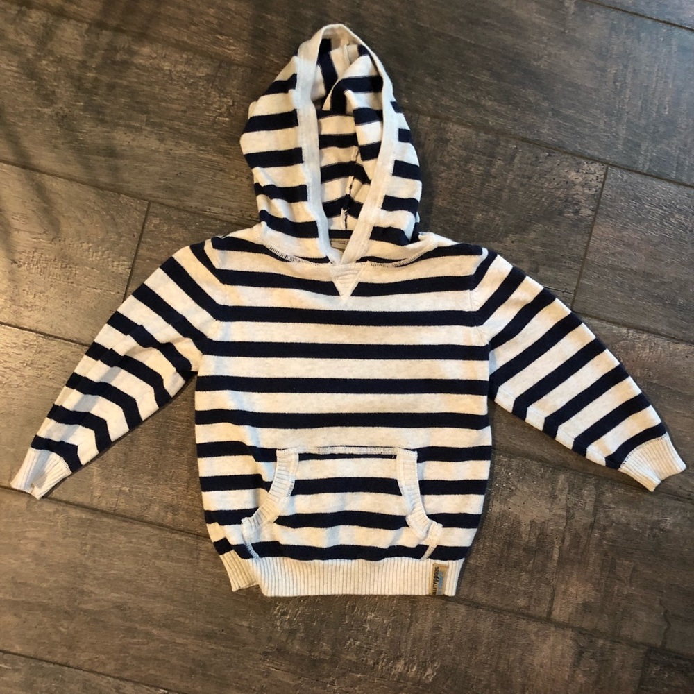 Stripped hooded sweatshirt